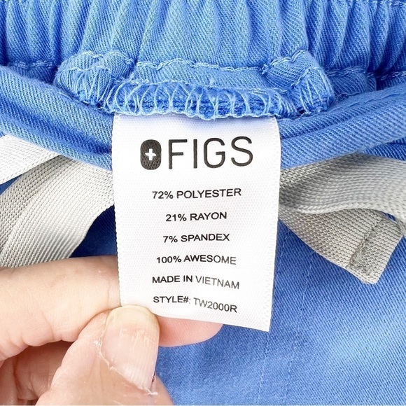 ✅ FIGS Yola™ Skinny Scrub Pants IN CIEL BLUE SIZE X-SMALL NURSING MEDICAL - Picture 5 of 7